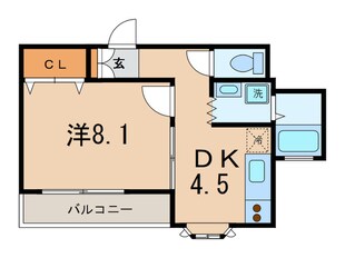 カ－ザＵの物件間取画像